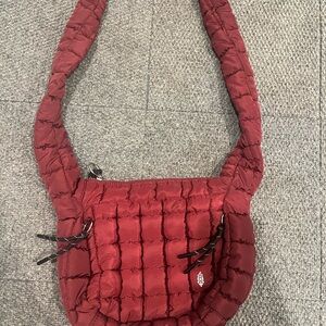 FP Movement by Free People Quilted Red Shoulder Bag Crossbody